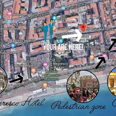 Nestor&jeeves - Bleu Azur Vue - - Very Close Sea Apartamento